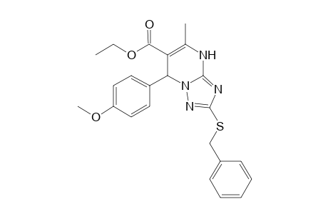 Ethyl 7-(4-methoxyphenyl)-2-benzylthio-5-methyl-4,7-dihydro-1,2,4-triazolo[1,5-a]pyrimidine-6-carboxylate