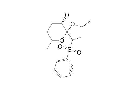 2,7-Dimethyl-4-(phenylsulfonyl)-1,6-dioxaspiro[4.5]decan-10-one