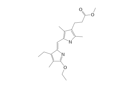 8-(2-CARBOMETHOXYETHYL)-3-ETHYL-2,7,9-TRIMETHYL-(11H)-DIPYRRIN-1-OL-ETHYLETHER