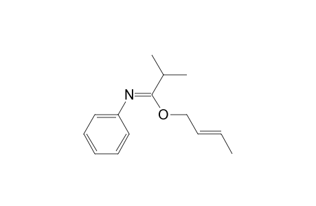 Propanimidic acid, 2-methyl-N-phenyl-, 2-butenyl ester, (?,E)-