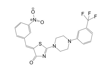(5Z)-5-(3-nitrobenzylidene)-2-{4-[3-(trifluoromethyl)phenyl]-1-piperazinyl}-1,3-thiazol-4(5H)-one