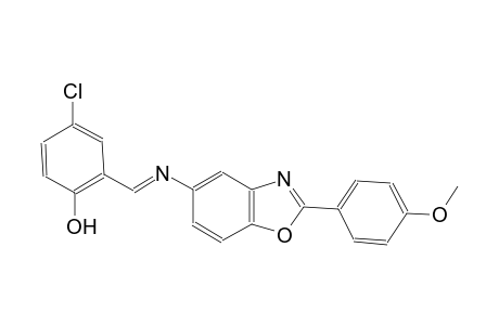 phenol, 4-chloro-2-[(E)-[[2-(4-methoxyphenyl)-5-benzoxazolyl]imino]methyl]-
