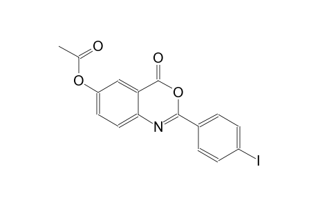 4H-3,1-benzoxazin-4-one, 6-(acetyloxy)-2-(4-iodophenyl)-