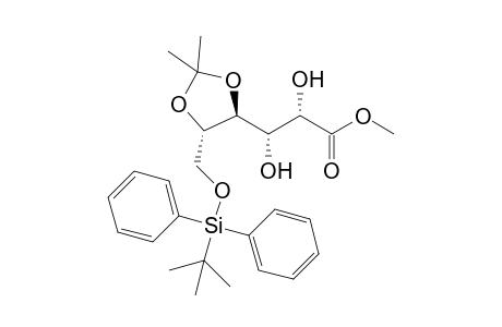 Methyl 6-O-(t-butyldiphenylsilyl)-4,5-O-isopropylidene-L-galactonate