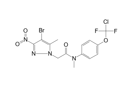 2-(4-Bromo-5-methyl-3-nitro-1H-pyrazol-1-yl)-N-{4-[chloro(difluoro)methoxy]phenyl}-N-methylacetamide