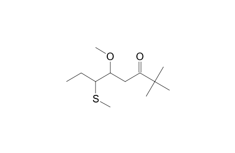 5-Methoxy-2,2-dimethyl-6-(methylthio)-3-octanone