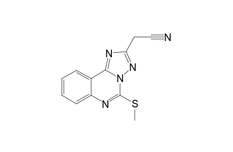 5-(Methylthio)-2-(cyanomethyl0-1,2,4-triazolo[1,5-c]quinazoline