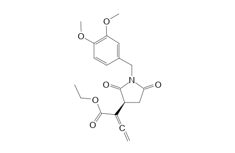 (S)-ethyl 2-(1-(3,4-dimethoxybenzyl)-2,5-dioxopyrrolidin-3-yl)buta-2,3-dienoate