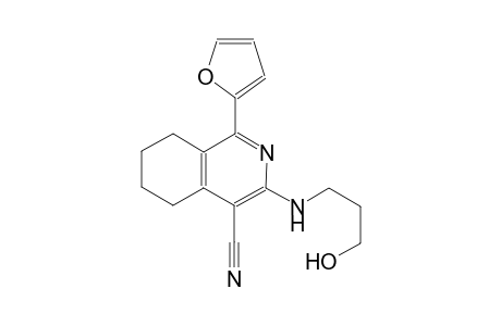 4-isoquinolinecarbonitrile, 1-(2-furanyl)-5,6,7,8-tetrahydro-3-[(3-hydroxypropyl)amino]-