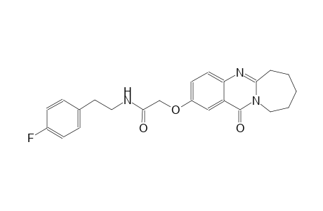 acetamide, N-[2-(4-fluorophenyl)ethyl]-2-[(6,7,8,9,10,12-hexahydro-12-oxoazepino[2,1-b]quinazolin-2-yl)oxy]-