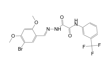 2-[(2E)-2-(5-bromo-2,4-dimethoxybenzylidene)hydrazino]-2-oxo-N-[3-(trifluoromethyl)phenyl]acetamide