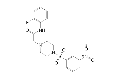 1-piperazineacetamide, N-(2-fluorophenyl)-4-[(3-nitrophenyl)sulfonyl]-