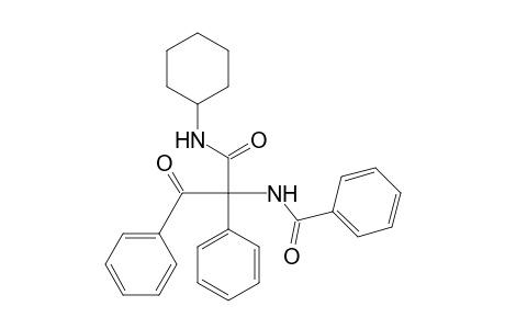 2-Benzoyl-2-(benzoylamino)-N-cyclohexyl-2-phenylacetamide