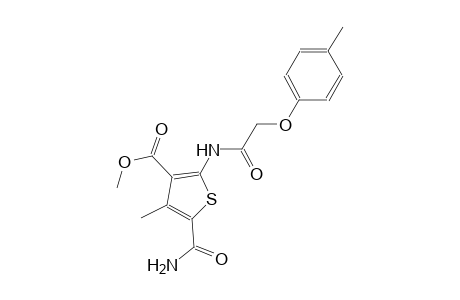 methyl 5-(aminocarbonyl)-4-methyl-2-{[(4-methylphenoxy)acetyl]amino}-3-thiophenecarboxylate