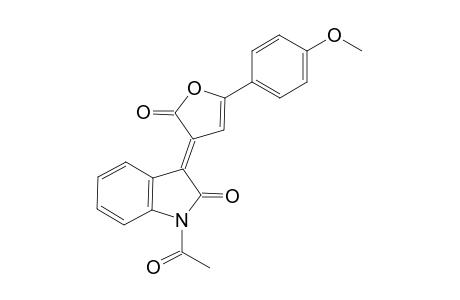 (3E)-1-Acetyl-3[5-(4-methoxyphenyl)-2-oxofuran-3(2H)-ylidene]-1,3-dihydro-2H-indol-2-one