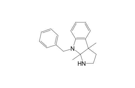 8-Benzyl-3a,8a-dimethyl-2,3,3a,8a-tetrahydropyrrolo(2,3-b)indole