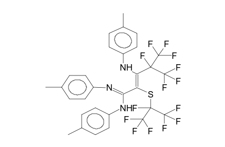 N,N'-DI(4-METHYLPHENYL)-3-(4-METHYLPHENYLAMINO)-4,5,5,5-TETRAFLUORO-4-TRIFLUOROMETHYL-2-[1,2,2,2-TETRAFLUORO-1-(TRIFLUOROMETHYL)ETHYLTHIO]-2-PENTENIMIDAMIDE