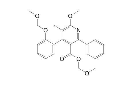 3-Pyridinecarboxylic acid, 6-methoxy-4-[2-(methoxymethoxy)phenyl]-5-methyl-2-phenyl-, methoxymethyl ester