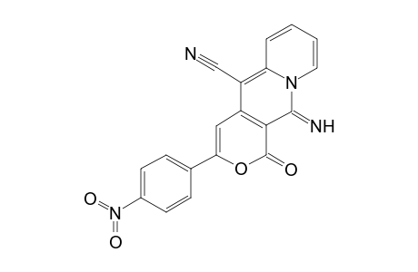 11-azanylidene-3-(4-nitrophenyl)-1-oxidanylidene-pyrano[4,3-b]quinolizine-5-carbonitrile