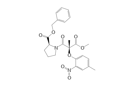 (2S)-1-[(2R)-3-keto-3-methoxy-2-methyl-2-(4-methyl-2-nitro-phenoxy)propanoyl]pyrrolidine-2-carboxylic acid benzyl ester