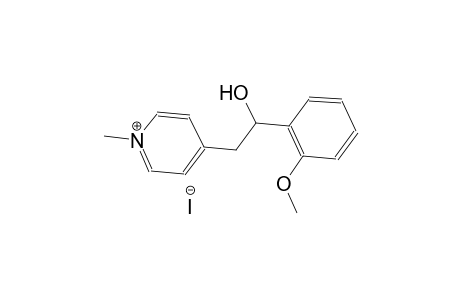 4-[2-hydroxy-2-(2-methoxyphenyl)ethyl]-1-methylpyridinium iodide