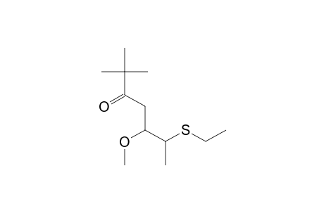 6-(Ethylthio)-5-methoxy-2,2-dimethyl-3-heptanone