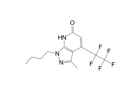 1-butyl-3-methyl-4-(1,1,2,2,2-pentafluoroethyl)-1,7-dihydro-6H-pyrazolo[3,4-b]pyridin-6-one