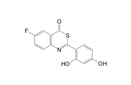 2-(2,4-Dihydroxyphenyl)-6-fluoro-4H-3,1-benzothiazin-4-one