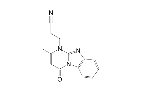 pyrimido[1,2-a]benzimidazole-1-propanenitrile, 1,4-dihydro-2-methyl-4-oxo-