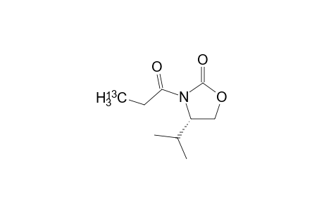 (4S)-4-Isopropyl-3-{[3-13C]propanoyl}oxazolidin-2-one