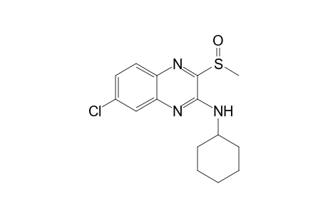 (7-Chloro-3-methanesulfinyl-quinoxalin-2-yl)-cyclohexyl-amine