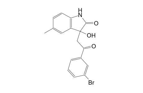 3-[2-(3-bromophenyl)-2-oxoethyl]-3-hydroxy-5-methyl-1,3-dihydro-2H-indol-2-one