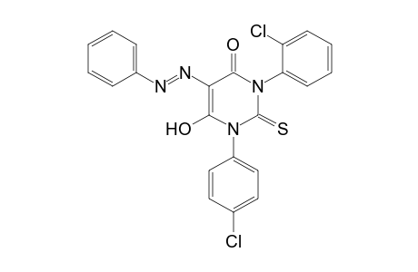 3-(o-CHLOROPHENYL)-1-(p-CHLOROPHENYL)-5-(PHENYLAZO)-2-THIOBARBITURIC ACID