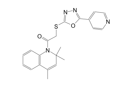 quinoline, 1,2-dihydro-2,2,4-trimethyl-1-[[[5-(4-pyridinyl)-1,3,4-oxadiazol-2-yl]thio]acetyl]-