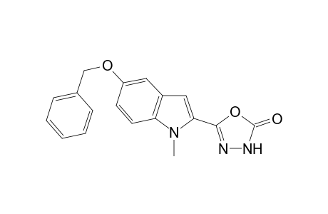 5-(1-Methyl-5-phenylmethoxy-2-indolyl)-3H-1,3,4-oxadiazol-2-one