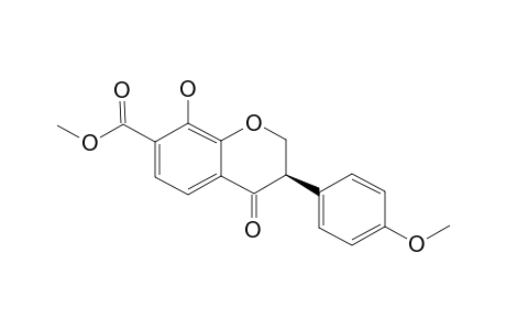 (3R)-8-HYDROXY-4'-METHOXY-7-METHOXYCARBONYL-ISOFLAVANONE