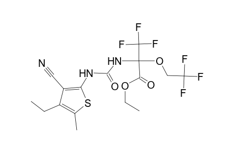 Propanoic acid, 2-[3-(3-cyano-4-ethyl-5-methyl-2-thienyl)ureido]-3,3,3-trifluoro-2-(2,2,2-trifluoroethoxy)-, ethyl ester