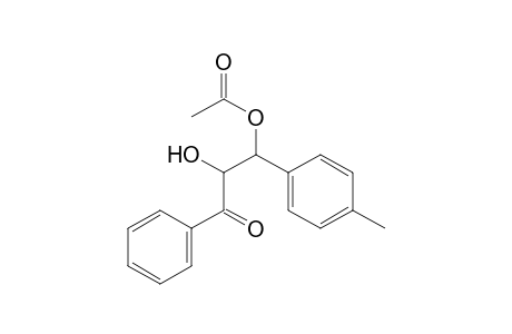 2-Benzoyl-2-hydroxy-1-(p-methylphenyl)-ethyl acetate