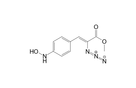 2-Propenoic acid, 2-azido-3-[4-(hydroxyamino)phenyl]-, methyl ester, (Z)-
