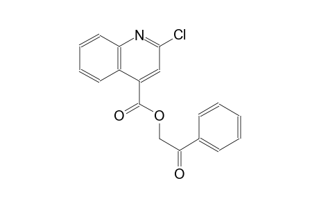 4-quinolinecarboxylic acid, 2-chloro-, 2-oxo-2-phenylethyl ester