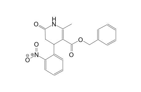 3-pyridinecarboxylic acid, 1,4,5,6-tetrahydro-2-methyl-4-(2-nitrophenyl)-6-oxo-, phenylmethyl ester