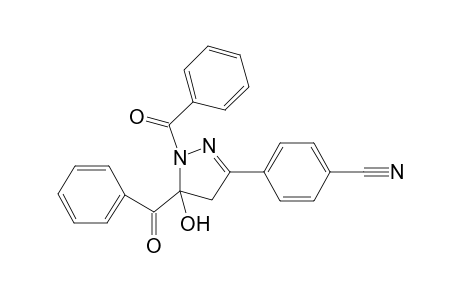 4-(1,5-Dibenzoyl-5-hydroxy-4,5-dihydro-1H-pyrazol-3-yl)benzonitrile