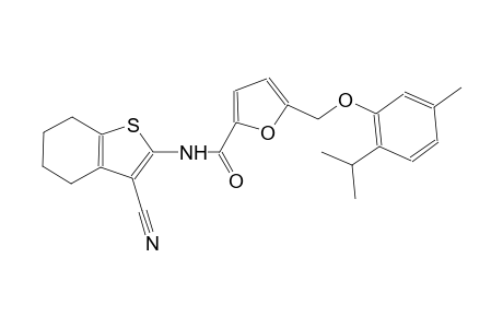 N-(3-cyano-4,5,6,7-tetrahydro-1-benzothien-2-yl)-5-[(2-isopropyl-5-methylphenoxy)methyl]-2-furamide