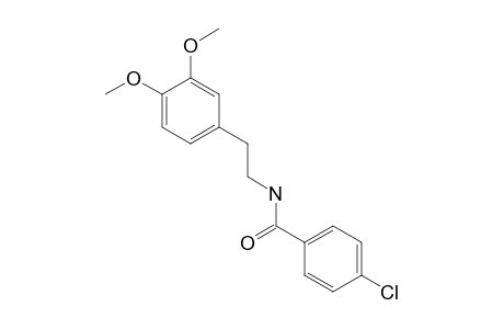 BENZAMIDE, P-CHLORO-N-/3,4-DIMETHOXYPHENETHYL/-,