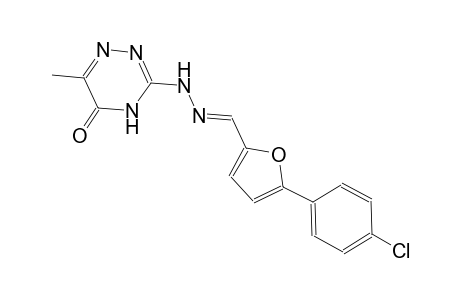 5-(4-chlorophenyl)-2-furaldehyde (6-methyl-5-oxo-4,5-dihydro-1,2,4-triazin-3-yl)hydrazone
