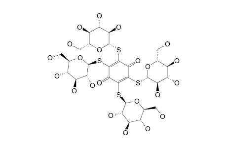 2,3,5,6-TETRAKIS-(BETA-D-GLUCOPYRANOSYLTHIO)-BENZO-1,4-QUINONE