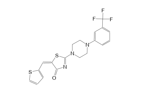 (5E)-5-(2-thienylmethylene)-2-{4-[3-(trifluoromethyl)phenyl]-1-piperazinyl}-1,3-thiazol-4(5H)-one