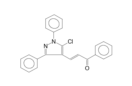 1,3-DIPHENYL-5-CHLORO-4-(2-BENZOYLETHENYL)PYRAZOLE