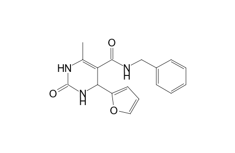 N-Benzyl-1,2,3,4-tetrahydro-6-methyl-4-(furn-2-yl)-2-oxopyrimidine-5-carboxamide