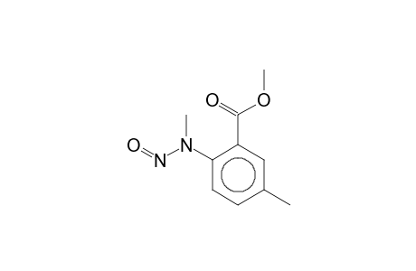5-Methylanthranilic acid, N-methyl-N-nitroso-, methyl ester
